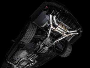 Cadillac CT4-V Blackwing Performance Exhaust - AWE Tuning - Cat-Back SwitchPath - Diamond Black - `21-`27